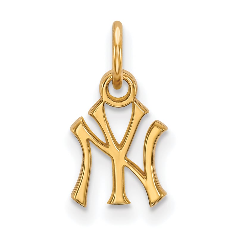 Women's New York Yankees Gold-Plated Sterling Silver Extra-Small Pendant