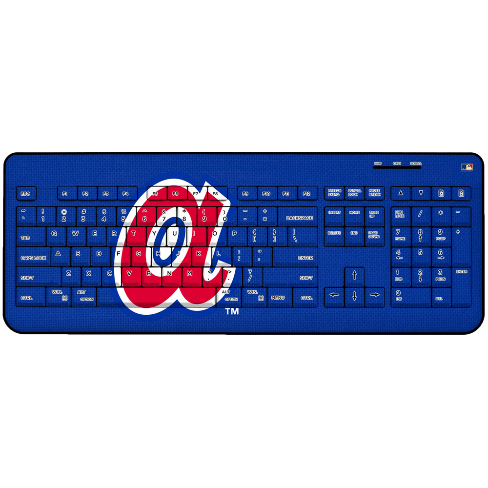 Atlanta Braves 1972-1980 Cooperstown Solid Design Wireless Keyboard ...