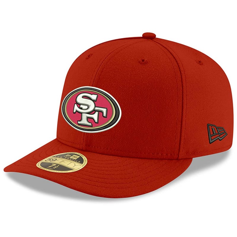 UPC 190844000240 product image for New Era San Francisco 49ers Scarlet Team Basic Low Profile 59FIFTY Fitted Hat | upcitemdb.com