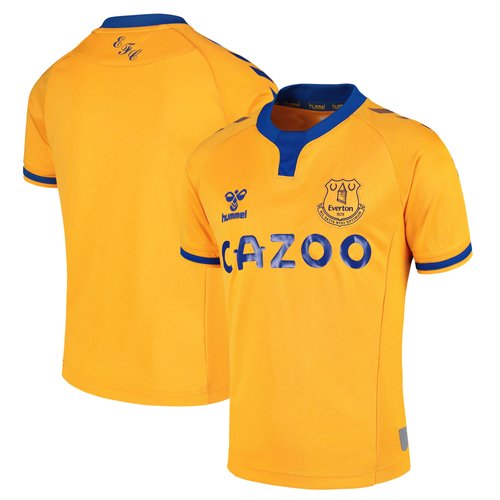 Everton Youth 2020/21 Away Replica Jersey - Yellow | eBay