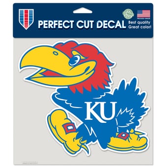 "WinCraft  Kansas Jayhawks 8"" x 8"" Color Car Decal"