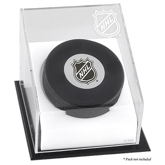 NHL Shield Puck Deluxe Logo Display Case