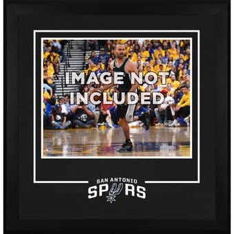 San Antonio Spurs 16" x 20" Horizontal Deluxe Setup Frame with Team Logo