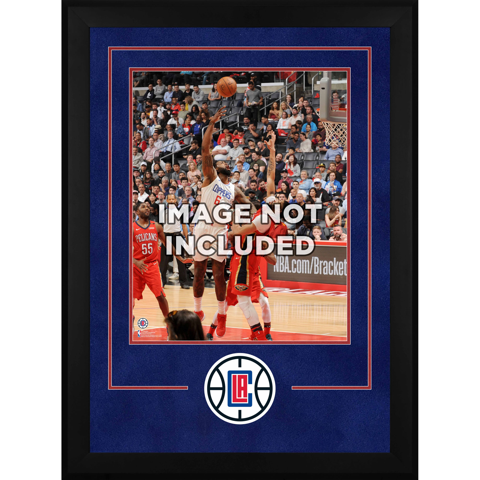 LA Clippers Deluxe 16'' x 20'' Vertical Frame with Team Logo