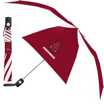 WinCraft Arkansas Razorbacks Cardinal/White 42" Folding Umbrella