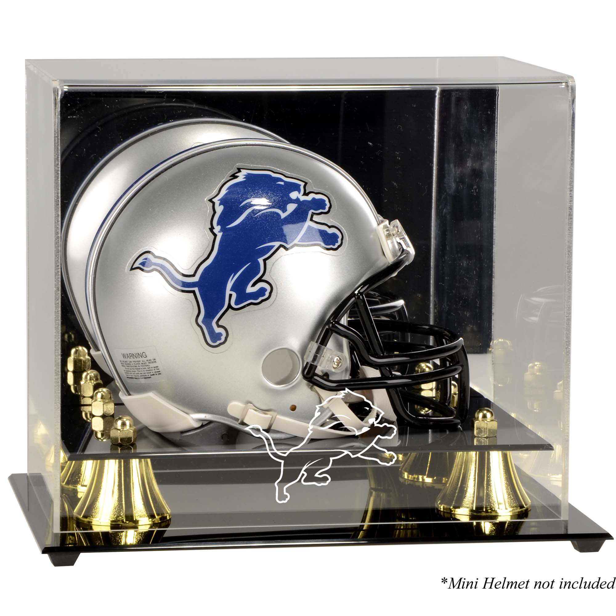 Detroit Lions Golden Classic Mini Helmet Display Case Detroit Lions Golden Classic Mini Helmet Display Case
