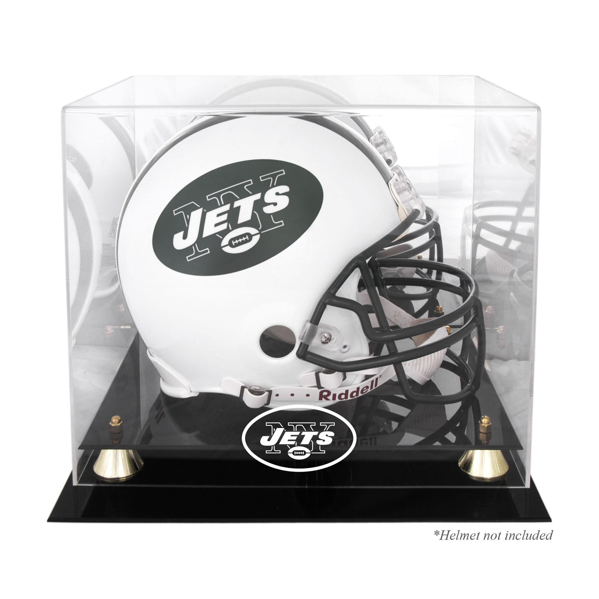 New York Jets Throwback Logo 1998 - 2018 Helmet Display Case