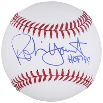 Robin Yount Milwaukee Brewers Autographed Rawlings Baseball with "HOF '99" Inscription
