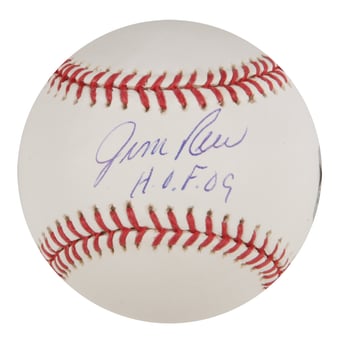 Jim Rice Autographed Baseball with "H.O.F. 09" Inscription