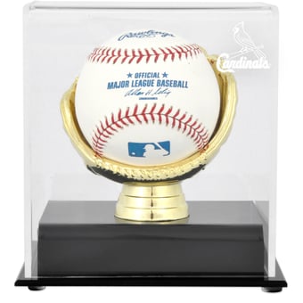 St. Louis Cardinals Gold Glove Single Baseball Logo Display Case