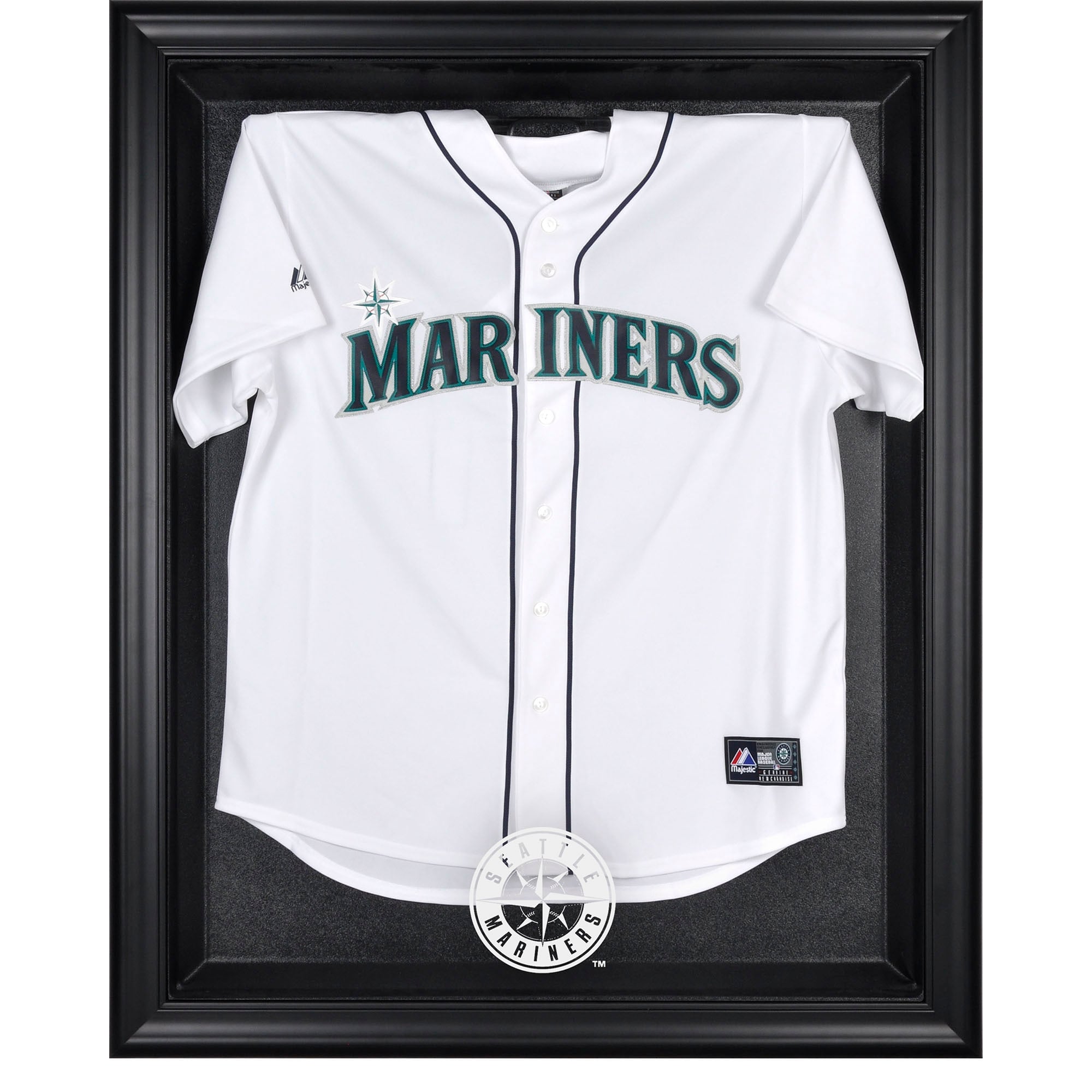 Seattle Mariners Black Framed Logo Jersey Display Case Seattle Mariners Black Framed Logo Jersey Display Case