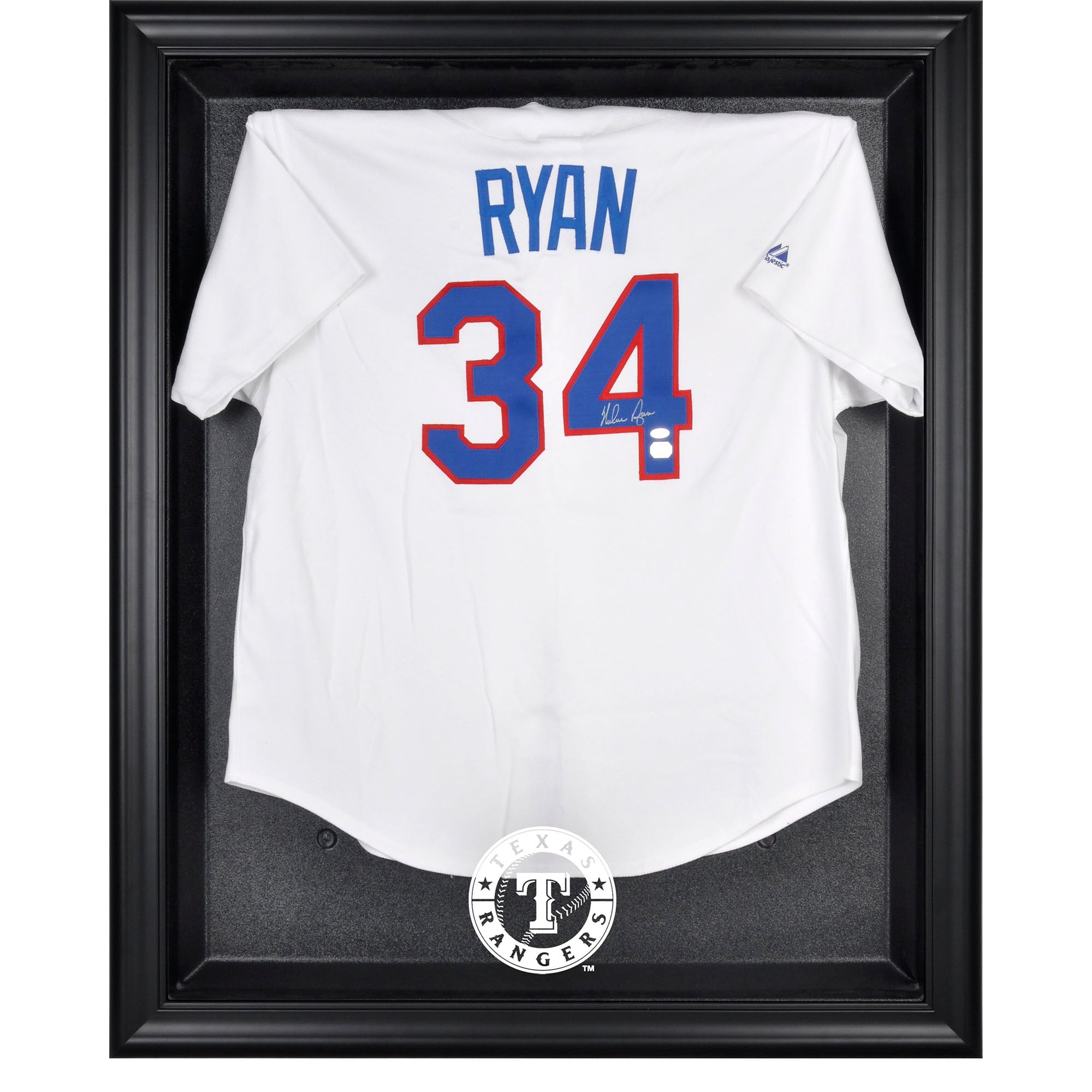 Texas Rangers Black Framed Logo Jersey Display Case