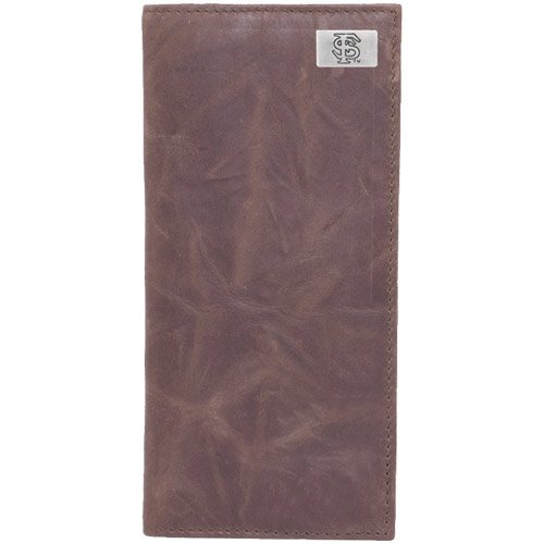 Florida State Seminoles (FSU) Leather Secretary Wallet with Concho - Brown