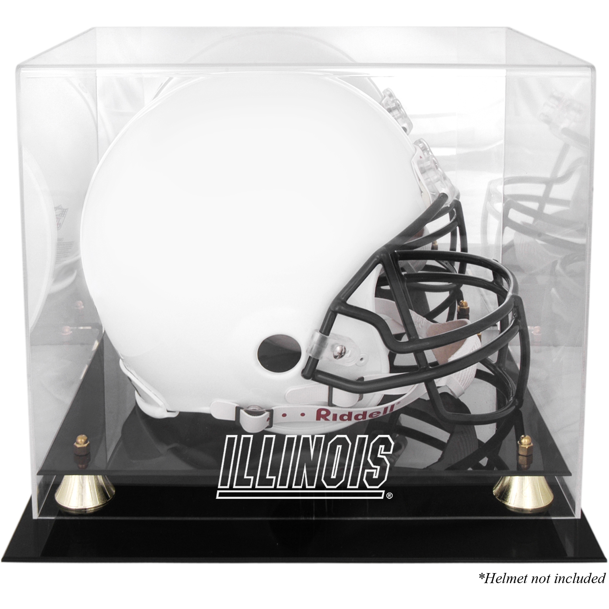 Illinois Fighting Illini Golden Classic Helmet Case with Mirrored Back