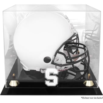Stanford Cardinal Golden Classic Logo Helmet Display Case with Mirror Back