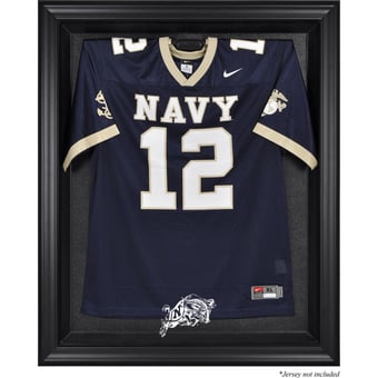 Navy Midshipmen Black Framed Logo Jersey Display Case