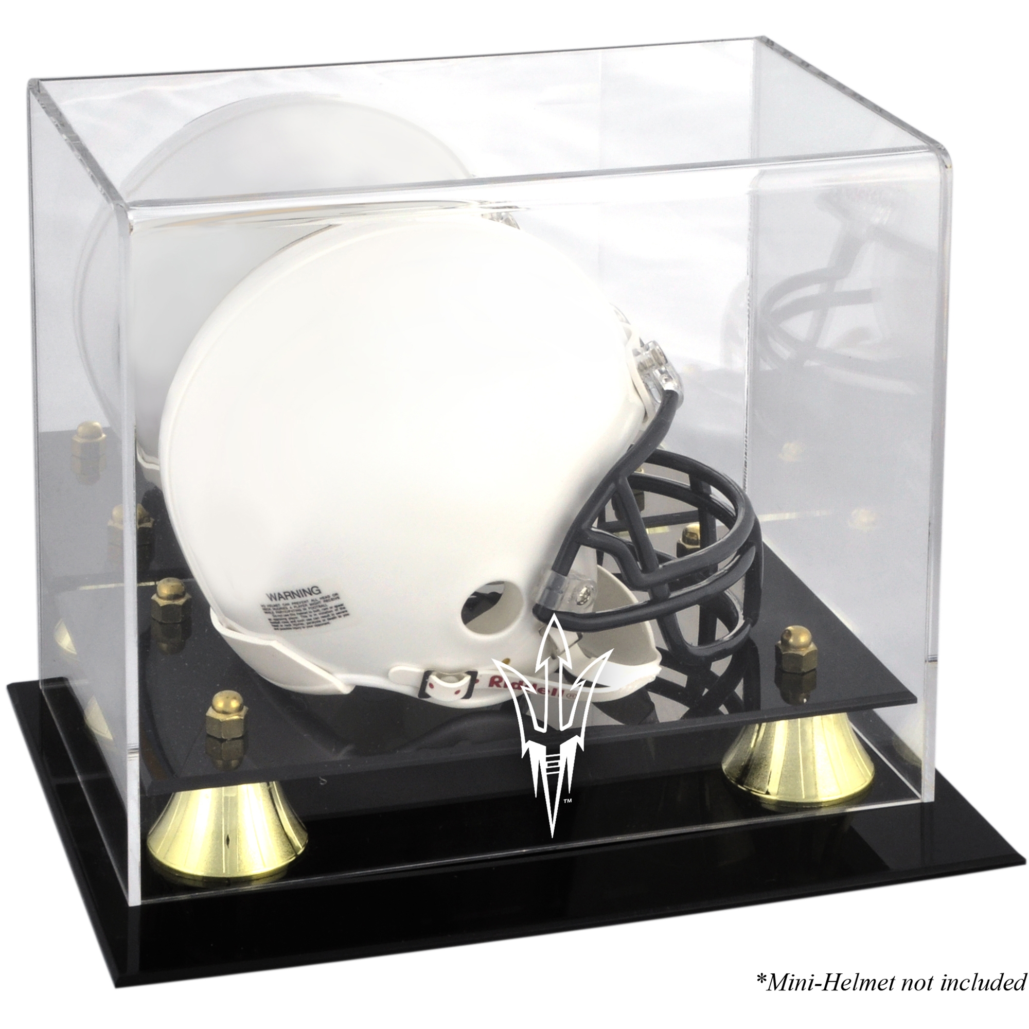 Arizona State Sun Devils Golden Classic Logo Mini Helmet Display Case