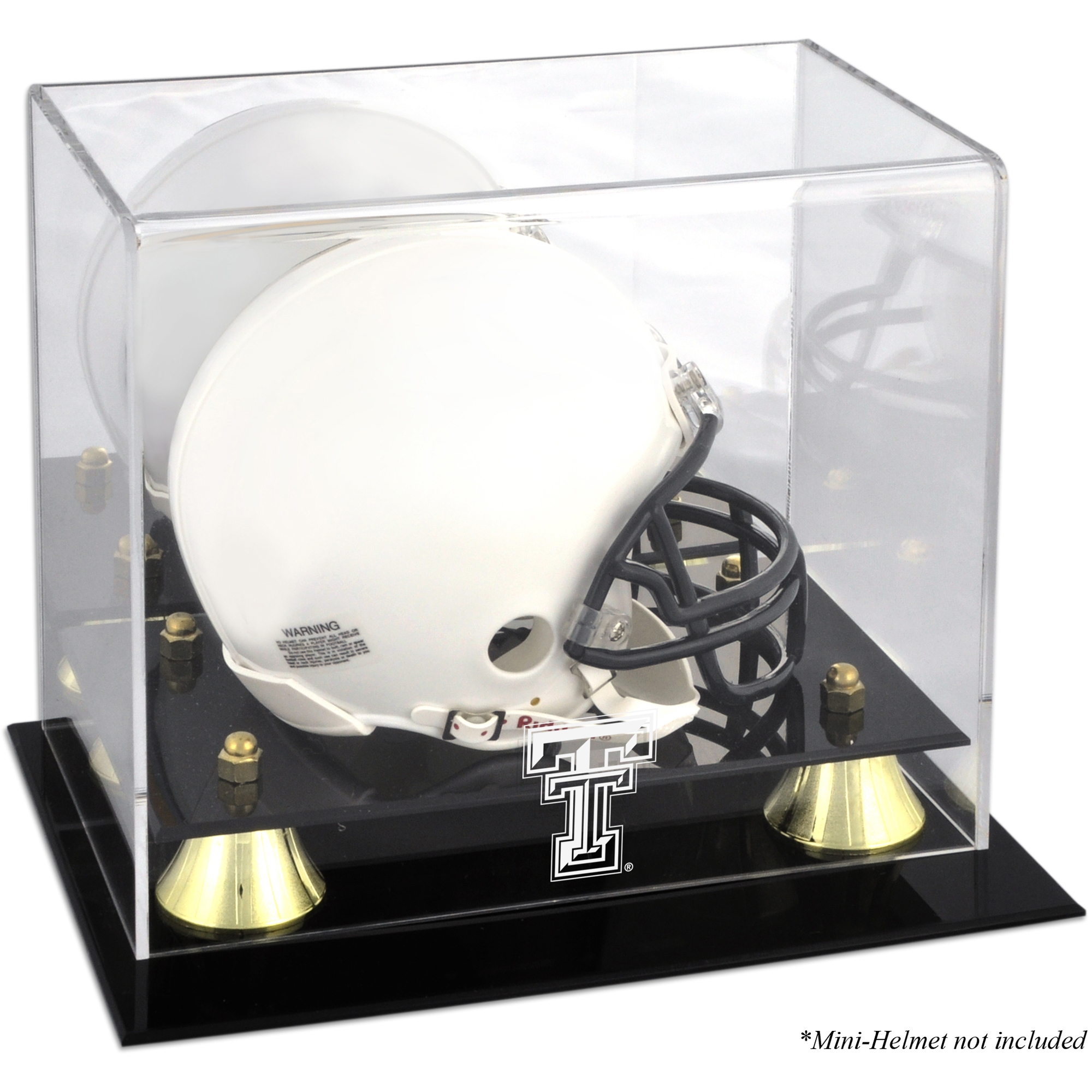 Texas Tech Red Raiders Golden Classic Logo Mini Helmet Display Case