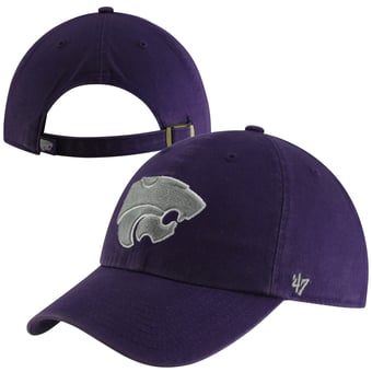 Men's '47 Purple Kansas State Wildcats Clean Up Adjustable Hat