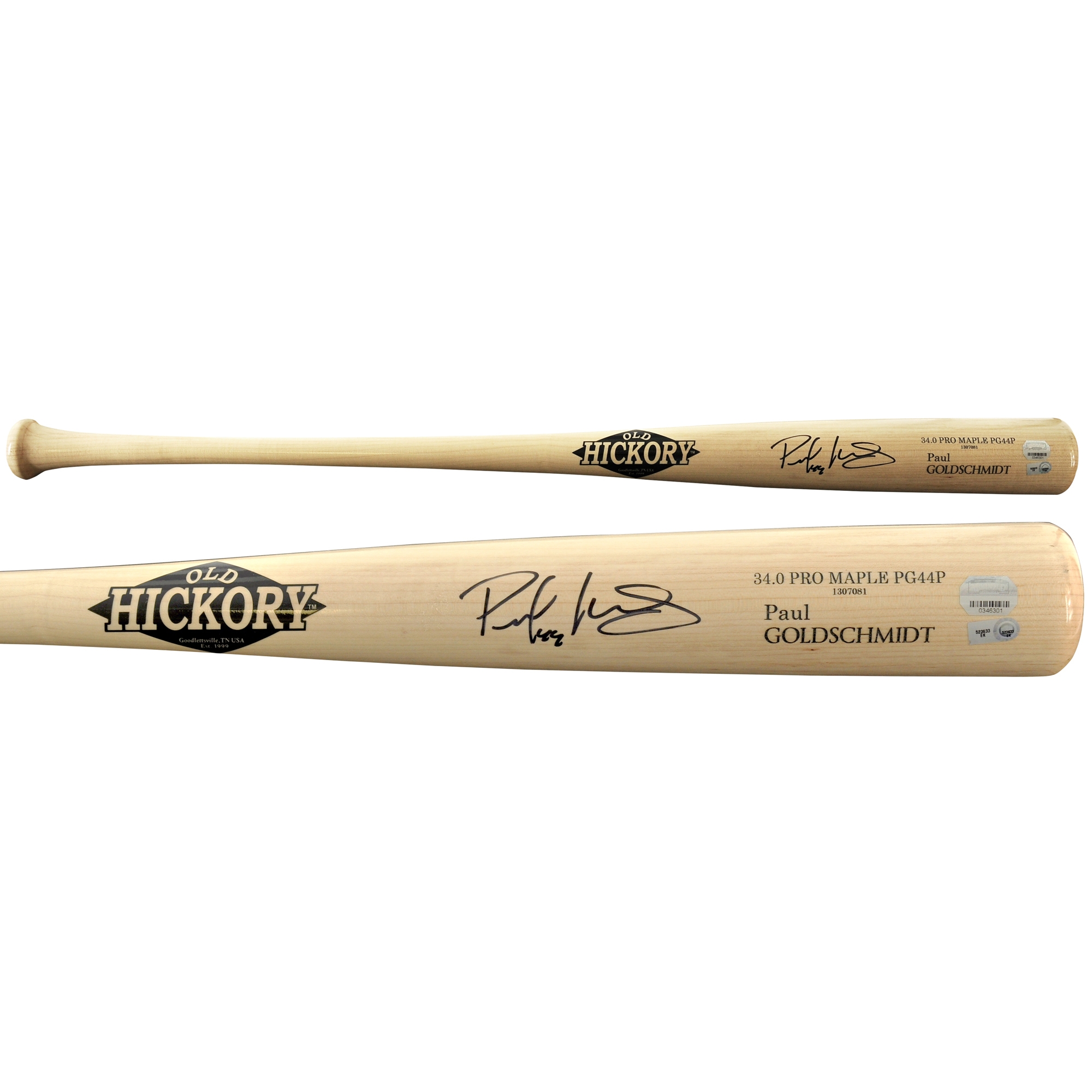 Paul Goldschmidt New York Yankees Autographed Old Hickory Bat