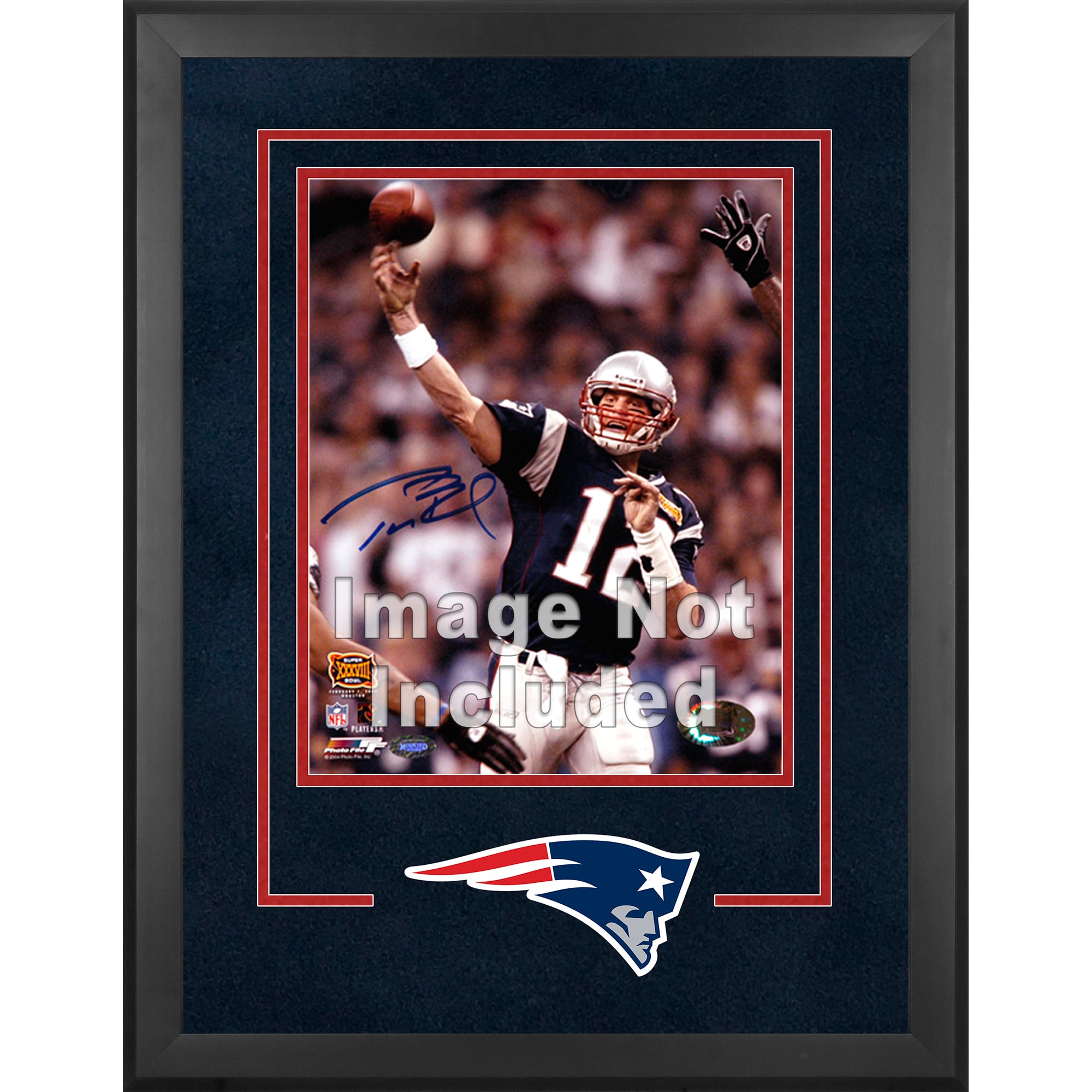 New England Patriots Deluxe 16'' x 20'' Vertical Photograph Frame with Team Logo