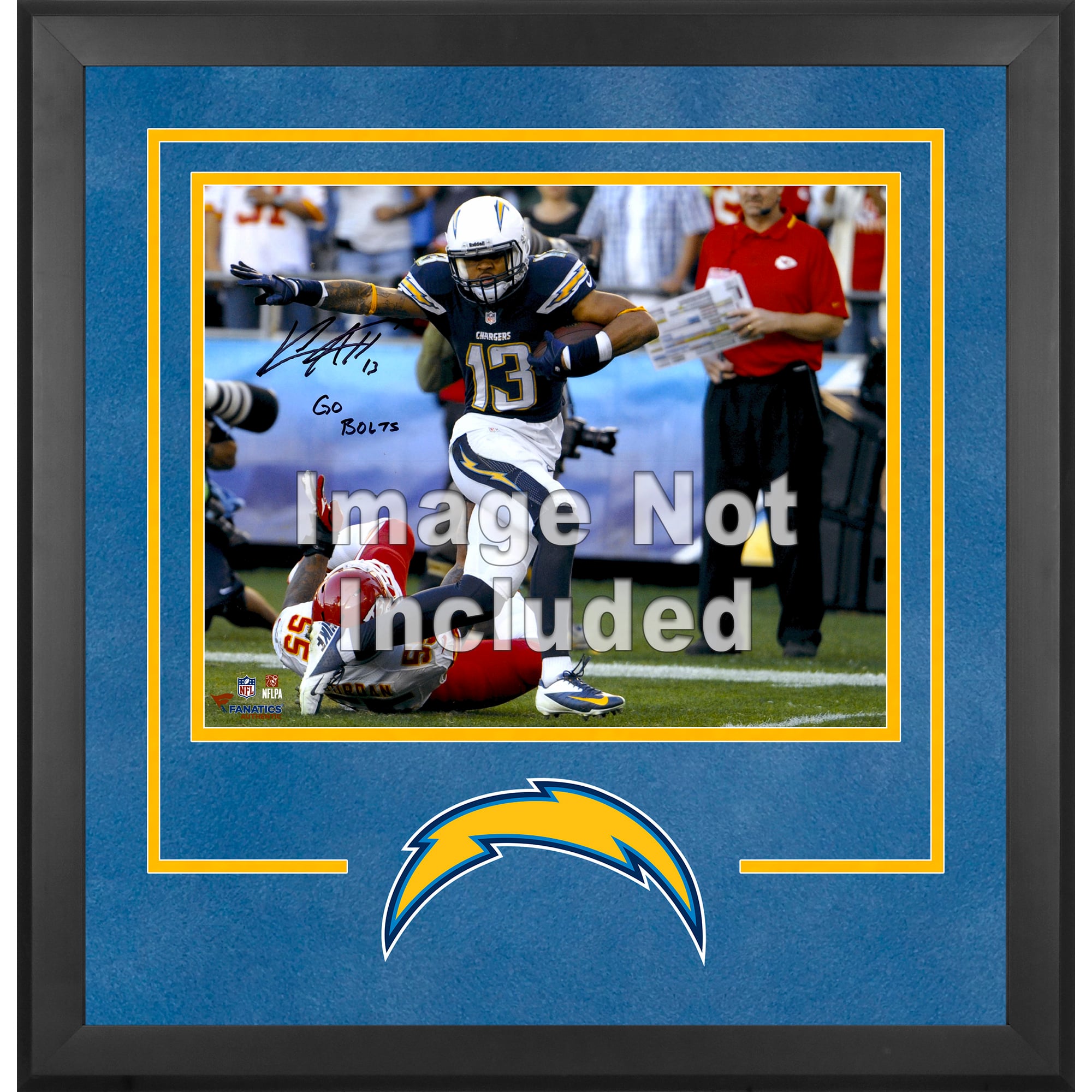 Los Angeles Chargers Deluxe 16'' x 20'' Horizontal Photograph Frame with Team Logo