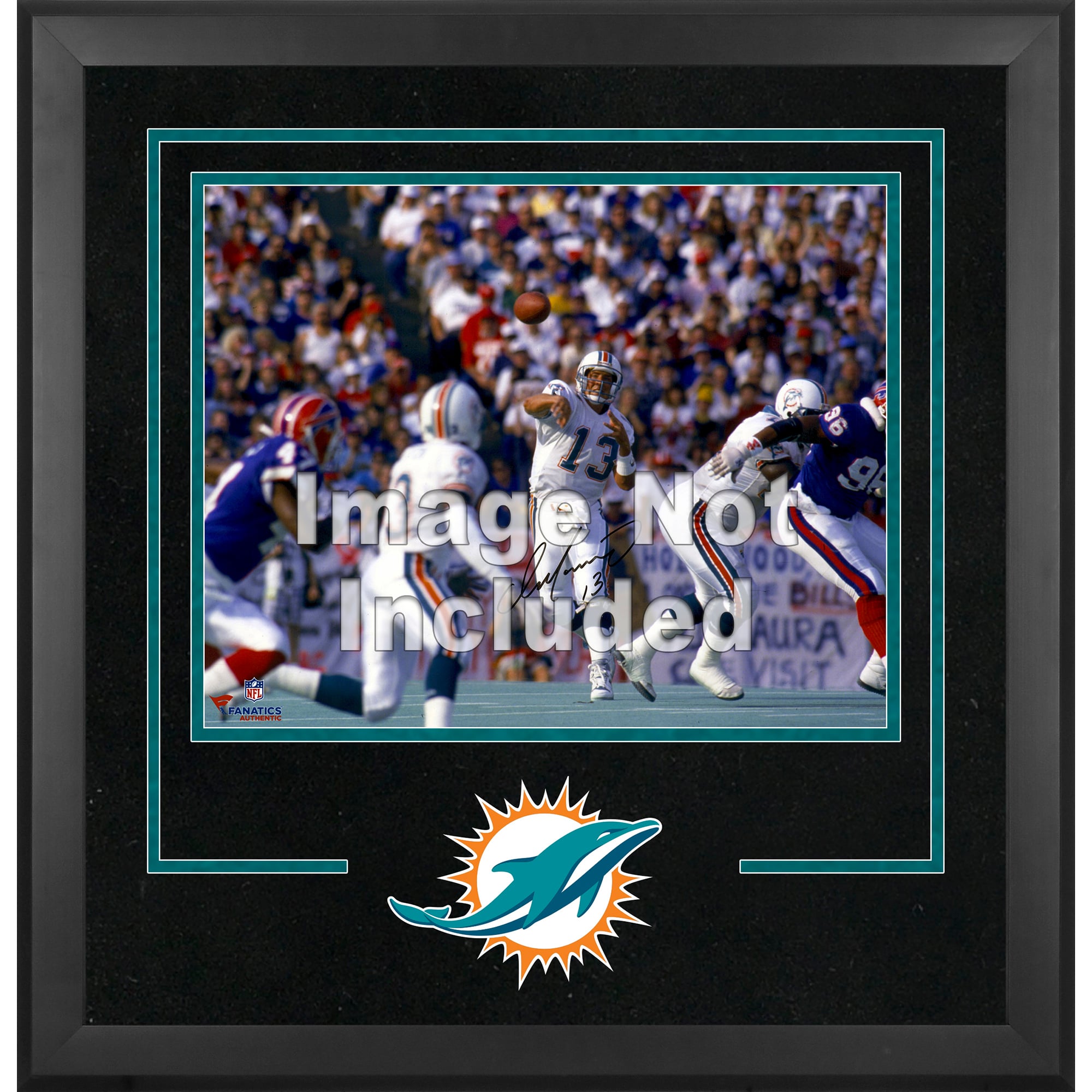 Miami Dolphins Deluxe 16” x 20” Horizontal Photograph Frame with Team Logo
