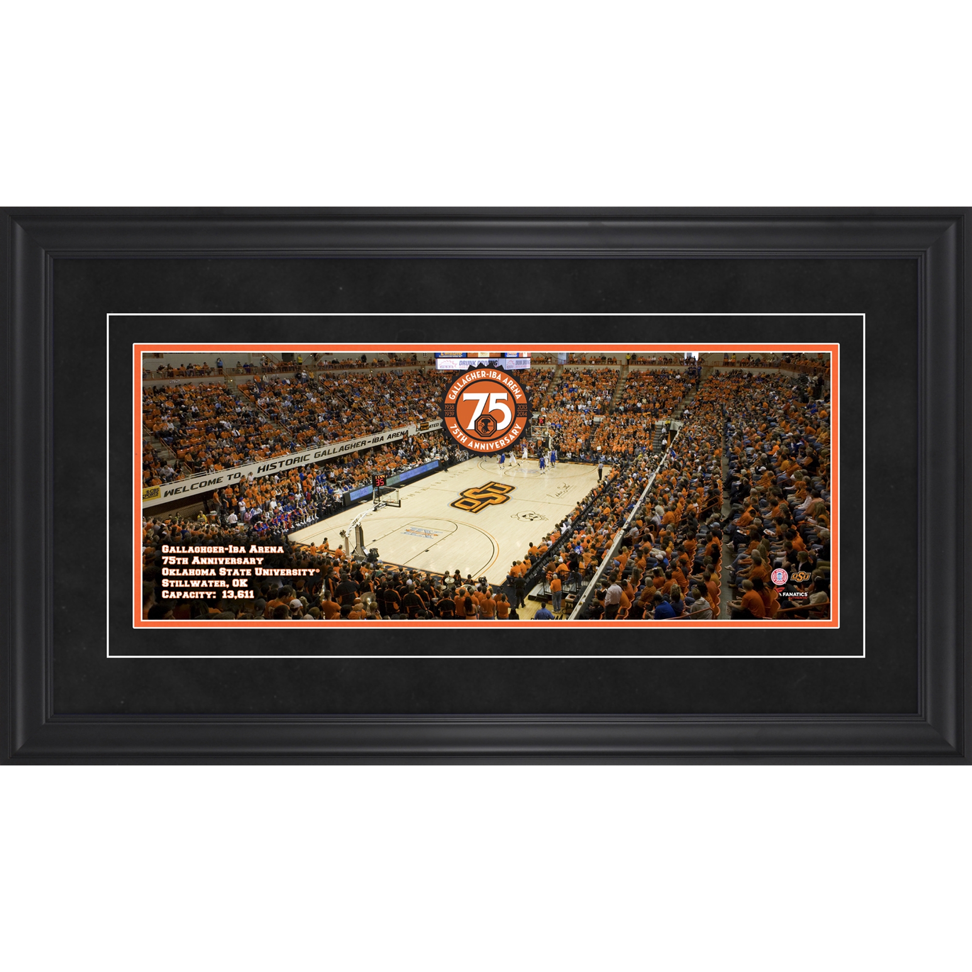 Oklahoma State Cowboys Gallagher-Iba Arena 75th Anniversary Gameday Panoramic