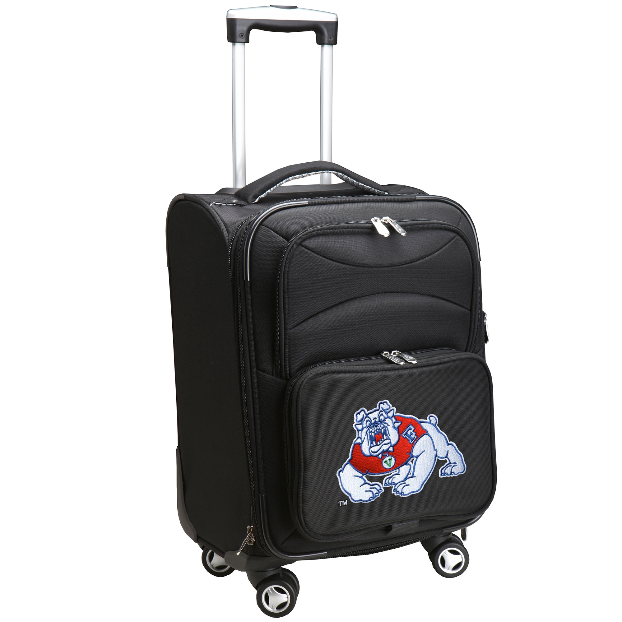 MOJO Black Fresno State Bulldogs 21" Softside Spinner Carry-On