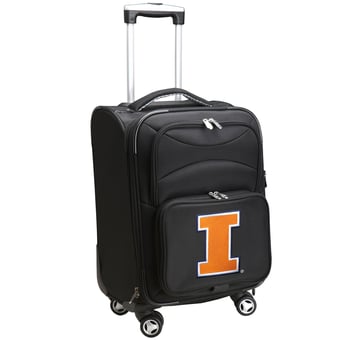 MOJO Black Illinois Fighting Illini 21" Softside Spinner Carry-On