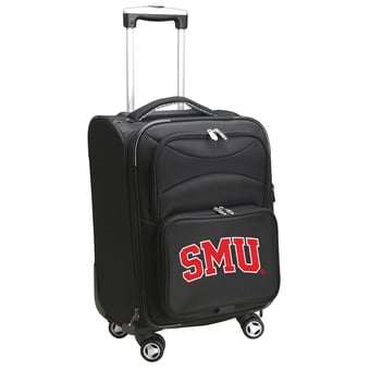 MOJO Black SMU Mustangs 21" Softside Spinner Carry-On