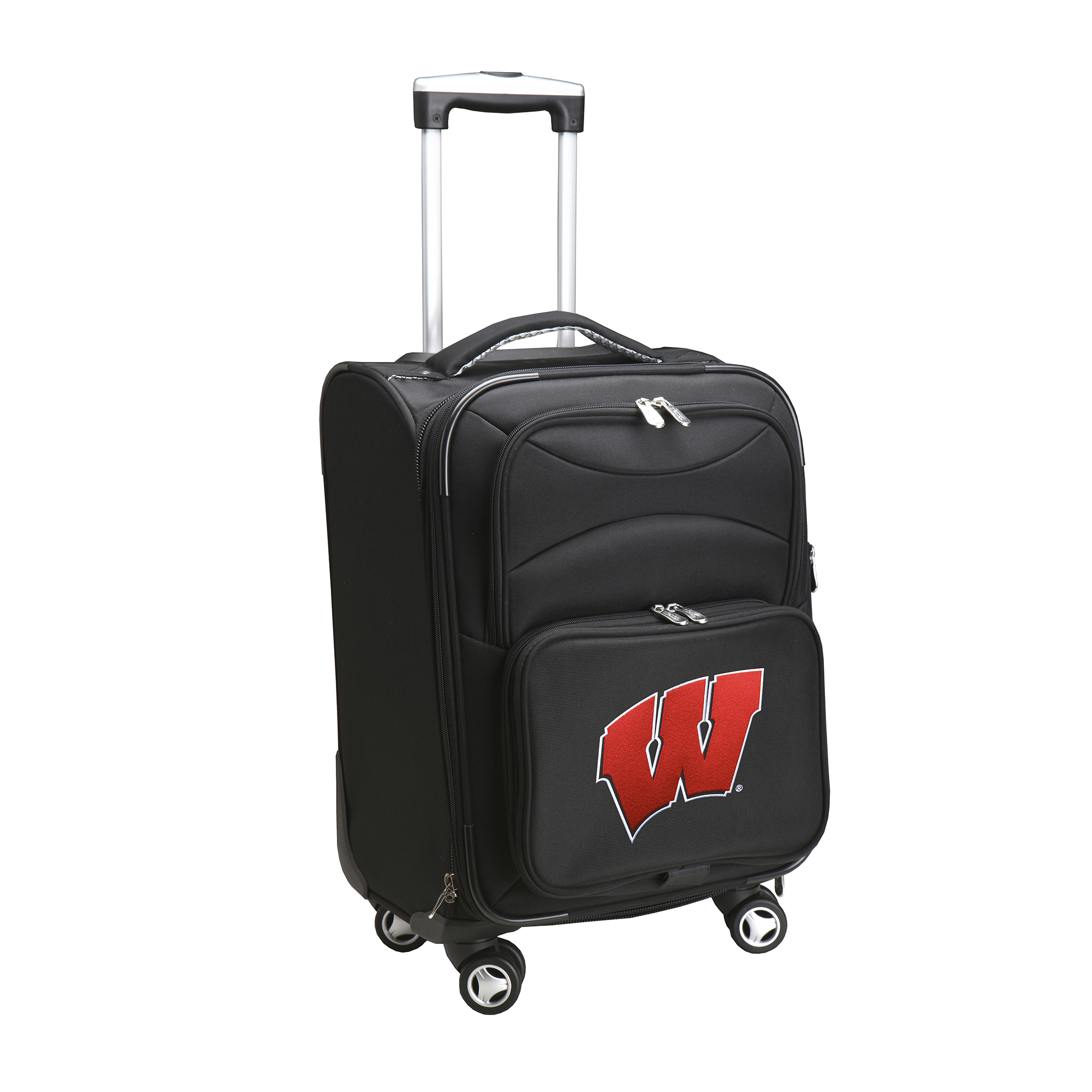 MOJO Black Wisconsin Badgers 21" Softside Spinner Carry-On