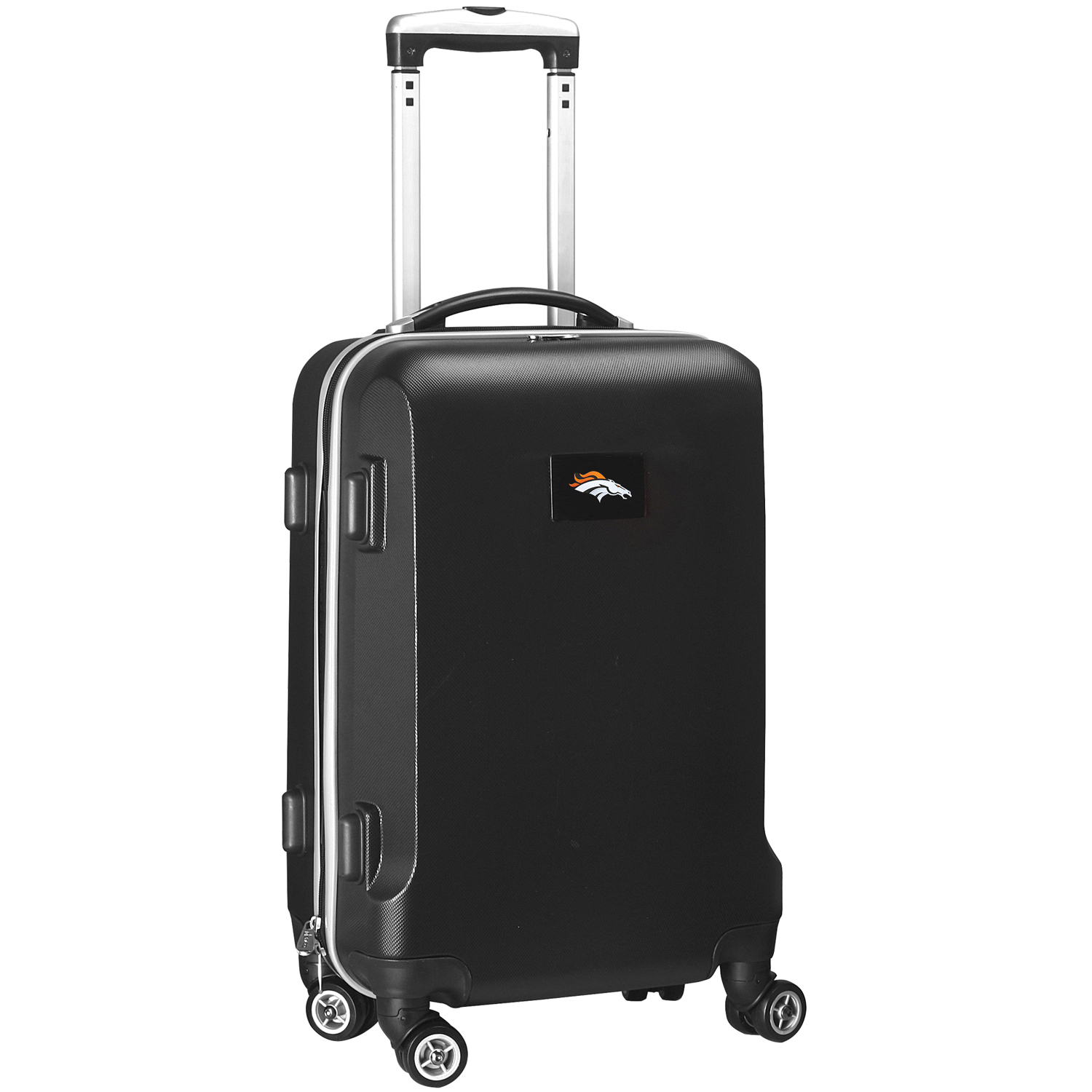 Black Denver Broncos 20" 8-Wheel Hardcase Spinner Carry-On