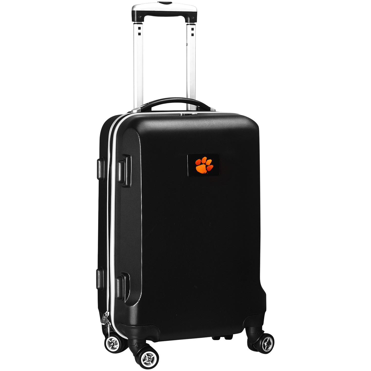 Black Clemson Tigers 20" 8-Wheel Hardcase Spinner Carry-On