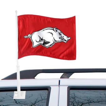 Arkansas Razorbacks WinCraft 12" x 15" Double-Sided Car Flag