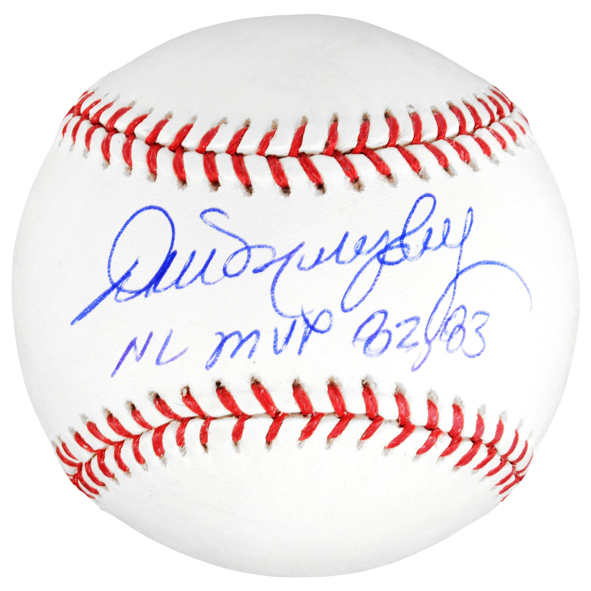 Pallone da baseball autografato dagli Atlanta Braves di Dale Murphy con la scritta "NL MVP 82/83"