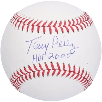 Tony Perez Cincinnati Reds Autographed Baseball with HOF 2000 Inscription
