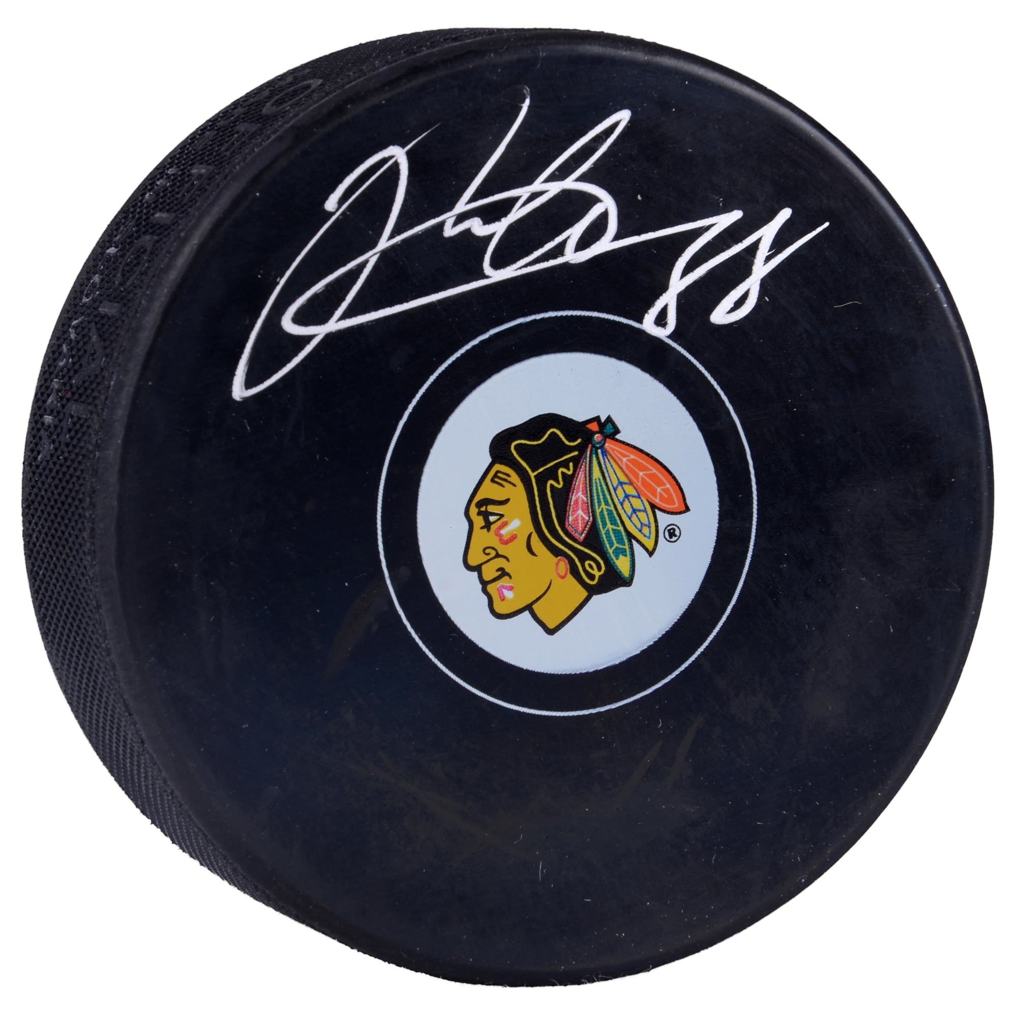 Patrick Kane Chicago Blackhawks Autographed Logo Hockey Puck