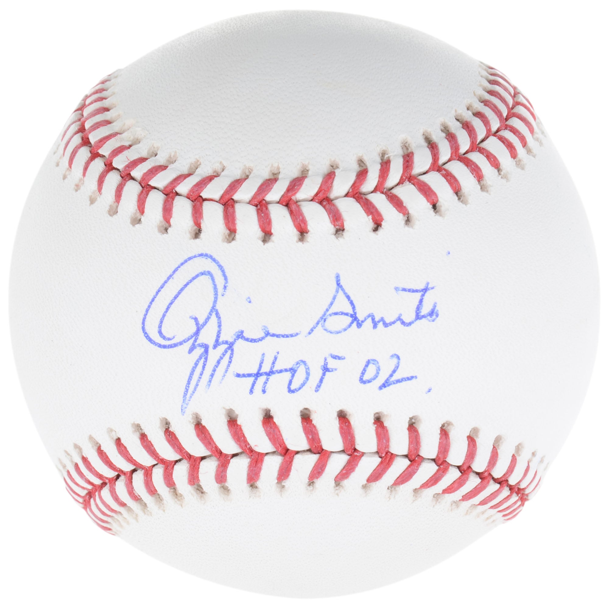 Ozzie Smith St. Louis Cardinals Autographed Baseball with "HOF 02" Inscription