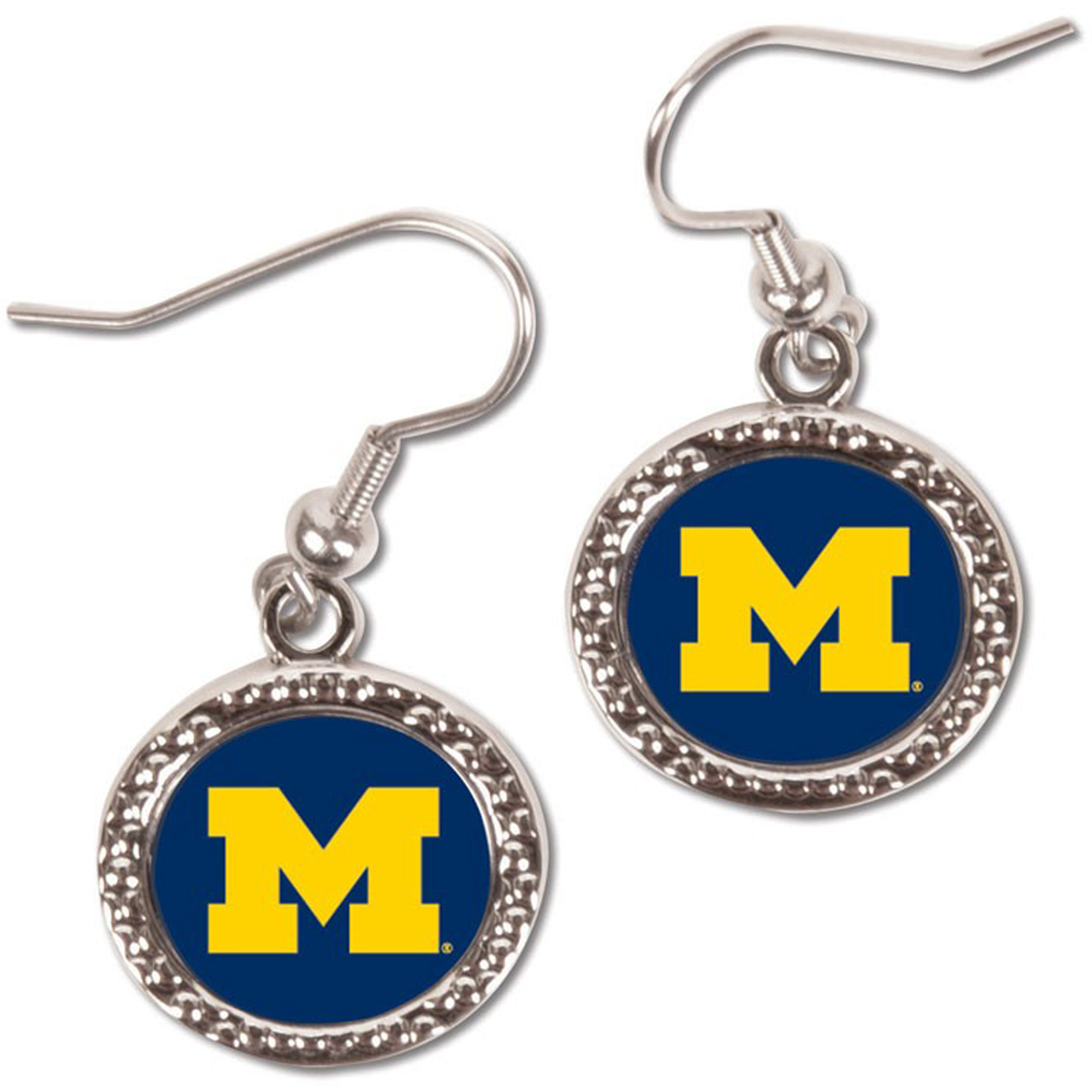 Women's Michigan Wolverines WinCraft Round Dangle Earrings