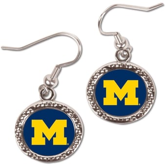 Women's Michigan Wolverines WinCraft Round Dangle Earrings
