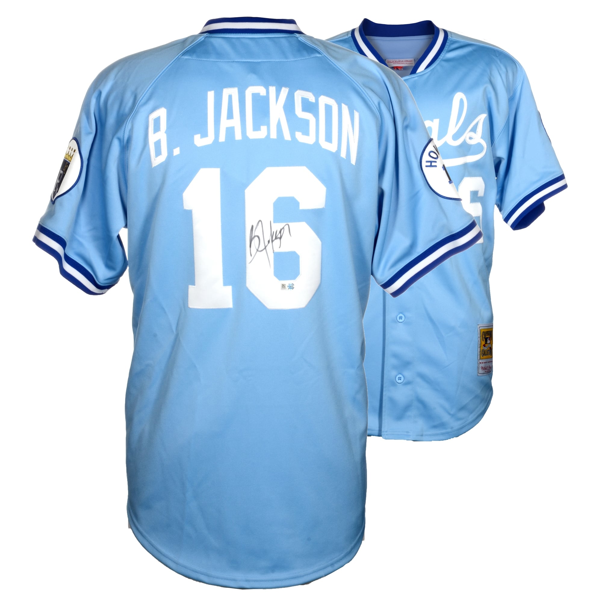 Bo Jackson Kansas City Royals Autographed Blue Mitchell & Ness Jersey