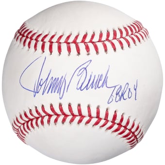 Johnny Bench Cincinnati Reds Autographed Baseball with "68 ROY" Inscription
