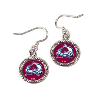 Women's Colorado Avalanche WinCraft Round Dangle Earrings