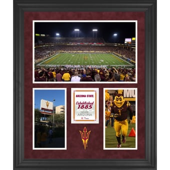 Arizona State Sun Devils Sun Devil Stadium Framed 20'' x 24'' 3-Opening Collage