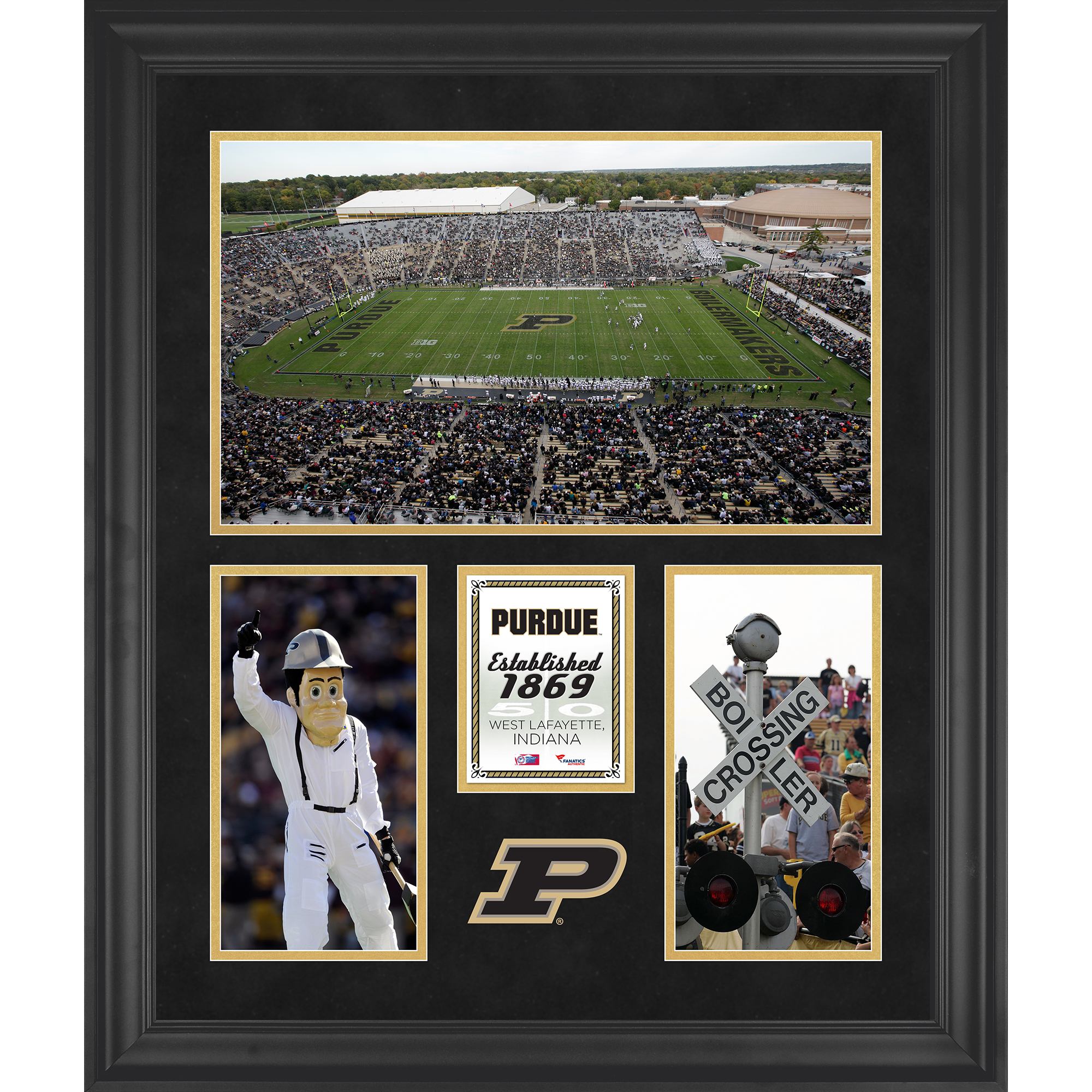 Purdue Boilermakers Ross-Ade Stadium Framed 20'' x 24'' 3-Opening Collage