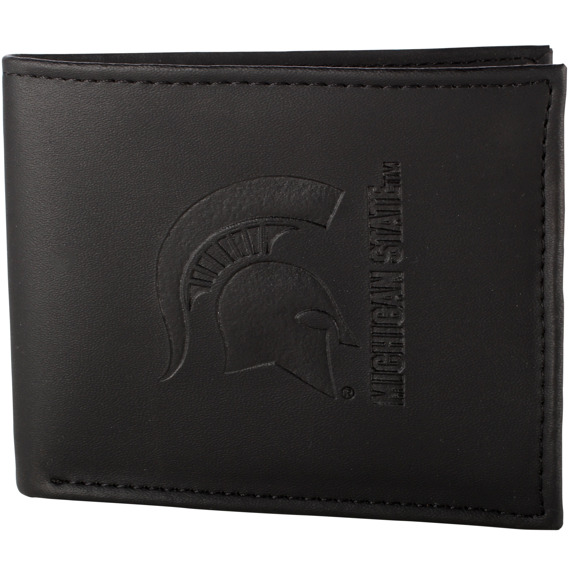 Men's Black Michigan State Spartans Hybrid Bi-Fold Wallet