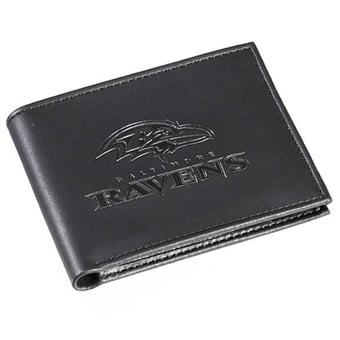 Men's Black Baltimore Ravens Hybrid Bi-Fold Wallet