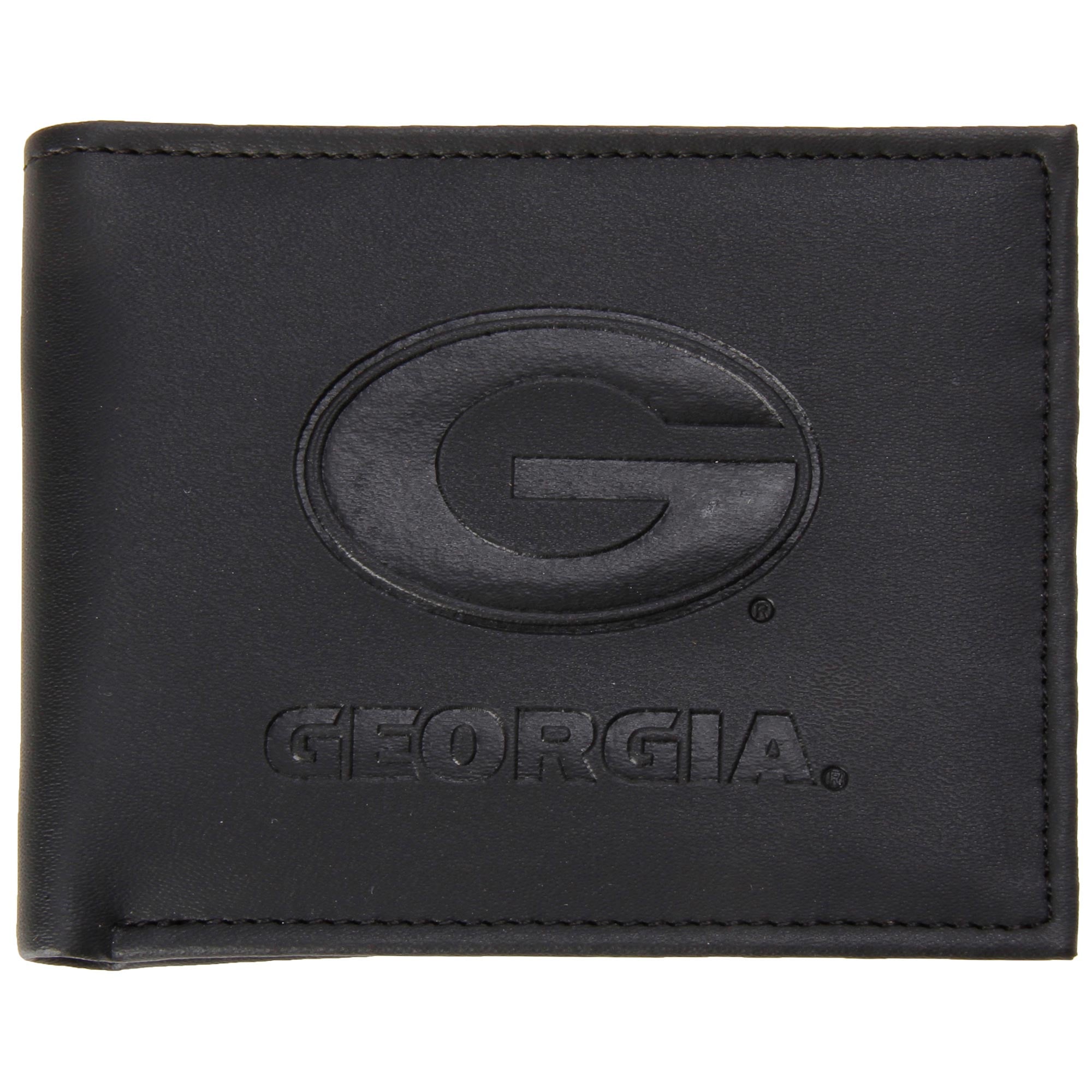 Men's Black Georgia Bulldogs Hybrid Bi-Fold Wallet