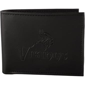 Men's Black Minnesota Vikings Hybrid Bi-Fold Wallet
